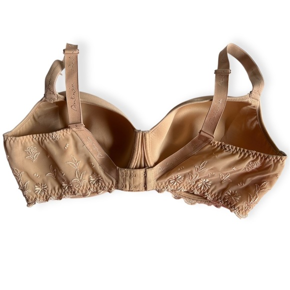 Antinéa Lace Trimmed Beige Bra women’s size 40E - Picture 4 of 8